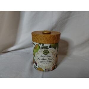 3 Michel Design Works Moisturizing Shea Butter Bar Soaps - Golden Pear - 3.8 oz